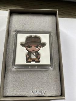 2023 Niue INDIANA JONES 1 Oz Chibi Coin. 999 Fine Silver #01072 Mintage 1,800