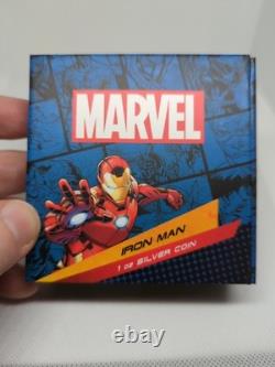2023 Niue Iron Man 1 oz. 999 Silver Coin by New Zealand Mint Marvel Comics