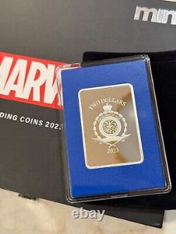 2023 Niue MARVEL Trading Coin 1oz Silver NICK FURY # 30/30 BLUE BOOKEND