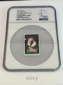 2023 Niue Silver $2 The Hobbit An Unexpected Journey Poster NGC PF 70 First Rel