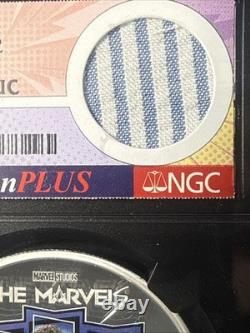 2023 Stan Lee Captain Marvel Nlue S $2 NGC PF 10 UC Film 1oz Silver