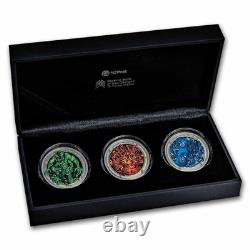 2024 2026 New Zealand 3-Coin Silver Taniwha Proof Set