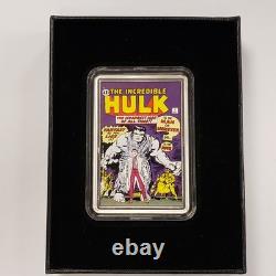 2024 $5 Niue 2 oz. 999 Silver Incredible Hulk Marvel New Zealand OMP Q5426