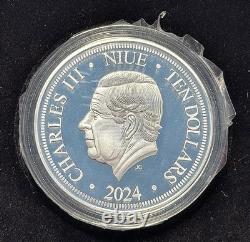 2024 New Zealand 3oz Silver Colorized Year Dragon Coin