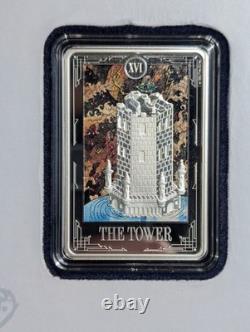 2024 New Zealand Mint 1oz Silver Tarot Card XVI The Tower 764/2000