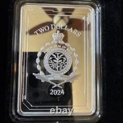 2024 New Zealand Mint G. I. Joe Scarlett Hasbro Colorized Silver Bar. 999 1 Oz