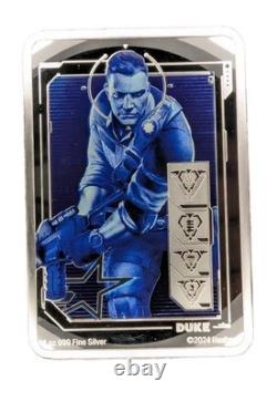 2024 New Zealand Mint Hasbro G. I. Joe Duke 1 oz Colorized Proof Silver Coin