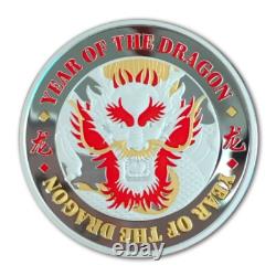 2024 New Zealand Year of the Dragon 1 oz. 999 Silver Medal NGC PF 70 UCAM