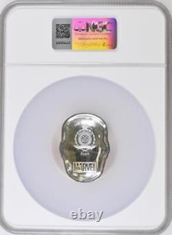 2024 Niue Marvel Iron Man Helmet 2 oz Silver Proof Shaped Coin NGC 70 FR