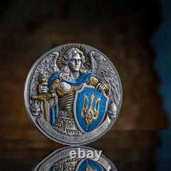 2024 Niue St. Michael The Patron of Kyiv 5 oz Silver Coin 500 Mintage