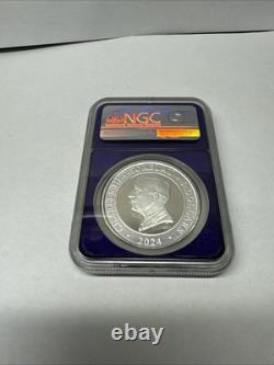 2024 Tokelau $5 Untamed Landscapes Crocodile Silver Coin NGC MS 69 Purple Core