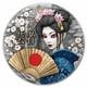 2025 Geisha 2 Oz Antiqued Silver Gilded Coin By T&s Coin Mintage Of 500