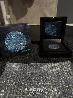 2025 New Zealand 2 oz Silver Colorized Dwelling Taniwha Water