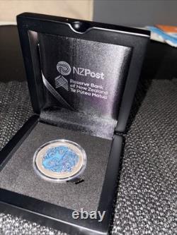 2025 New Zealand 2 oz Silver Colorized Dwelling Taniwha Water