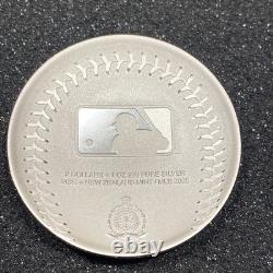 2025 New Zealand Mint MLB Yankees 1 Oz. 999 Fine Silver Round
