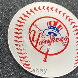 2025 New Zealand Mint MLB Yankees 1 Oz. 999 Fine Silver Round