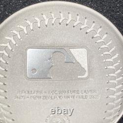 2025 New Zealand Mint MLB Yankees 1 Oz. 999 Fine Silver Round