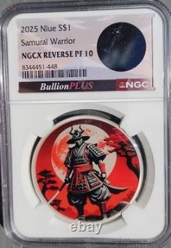 2025 Niue $1 Samurai Warrior NGCX Reverse PF 10 NGC Certified With Kimono Jacket
