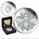 2025 Niue Australian Native Bees Blue Banded Bee 1 Oz Silver Proof Hologram Coin