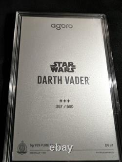 2025 Star Wars Darth Vader? Tier 3, Top. 999 Silver Chase? Agoro Ltd 500 #357