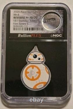 2025 Star Wars Film Series Star Killer NGC Reverse Proof Dual Case 70/70 S$1 BB8