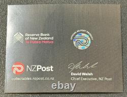 2026 2 Oz. 999 Silver Proof New Zealand Te Kiwi Nui Black & Gold Color Coin