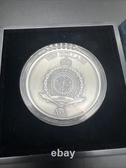 3 oz Silver. 999 New Zealand Mint 2023 Middle Earth Argonath Lord Of The Rings