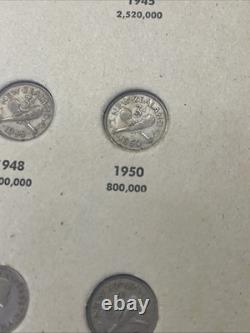 34 Coin SET 1933-1965 New Zealand 3 Pence Coins Rare 1935 John Bertrand Album