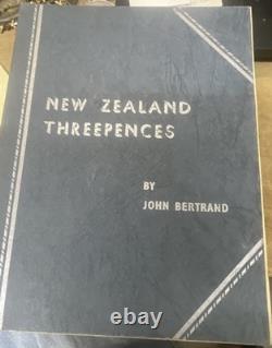 34 Coin SET 1933-1965 New Zealand 3 Pence Coins Rare 1935 John Bertrand Album