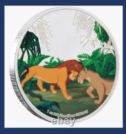 4 Coin Set 2019 Niue New Zealand Disney Silver Lion King 25th Anniversary
