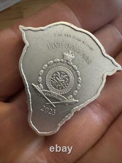 999 Fine Silver Leopard Coin 2 Ounce Niue New Zealand Mint ULTRA LOW MINTAGE