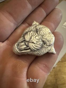 999 Fine Silver Leopard Coin 2 Ounce Niue New Zealand Mint ULTRA LOW MINTAGE