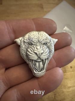 999 Fine Silver Leopard Coin 2 Ounce Niue New Zealand Mint ULTRA LOW MINTAGE