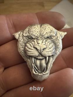 999 Fine Silver Leopard Coin 2 Ounce Niue New Zealand Mint ULTRA LOW MINTAGE