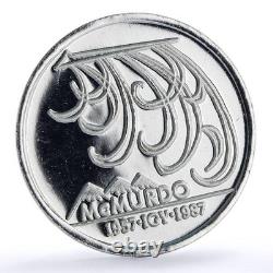 Antarctica 10 dollars New Zealand US Station McMurdo X#1 proof silver coin 1987