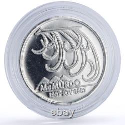 Antarctica 10 dollars New Zealand US Station McMurdo X#1 proof silver coin 1987