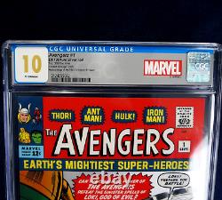 Avengers #1 Silver Foil Marvel Comics Cover (2019) 35g. 999 CGC 10 First Release