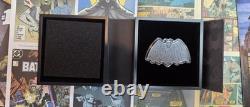 BATMAN 85 Years 1966 Batman Logo 2024 $2 1oz Silver Antique Coin Niue NZ Mint