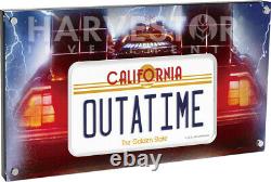Back To The Future Outatime License Plate Coin 10 Oz. Silver Coin Mintage 88