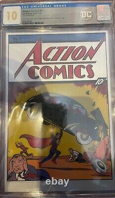 CGC 10 DC Action Comics #1 Superman Gem Mint Silver Foil LIMITED EDITION