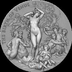 Cameroon 2021 Celestial Beauty Birth of Venus 2000 Francs silver coin 2 oz