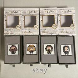 Chibi 1 oz Silver Coin Harry Potter Characters Hagrid Hermione Sirius Snape Lot