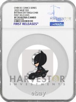 Chibi Coin Batman Day Special Release Mega 2 Oz Chibi Ngc Pf70 First Release