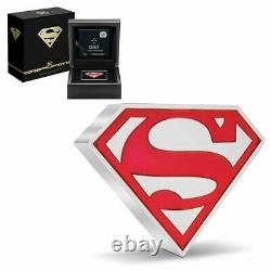 DC COMICS SUPERMAN SHIELD 2021 NIUE 1oz SILVER COIN NGC PF 70 FIRST RELEASES OGP