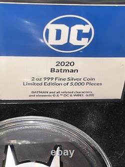 DC Comics 2020 BATMANT 2oz Silver Coin Only 5000 Minted New Zealand Mint