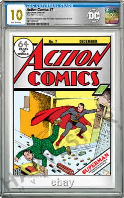 DC Comics Action Comics #7 Premium Silver Foil Cgc 10 Gem Mint First Releas