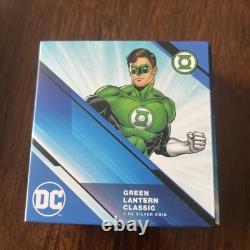 DC GREEN LANTERN (3 OZ) SILVER coin limited mintage of 1000 by NEW ZEALAND MINT