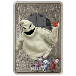 DISNEY OOGIE BOOGIE THE NIGHTMARE BEFORE CHRISTMAS 1oz SILVER COIN NGC MS70 FR