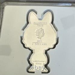 Daisy Duck Silver Chibi Coin New Zealand Niue Disney Classic 0441/2000