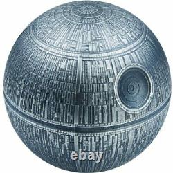 Death Star Star Wars World Premiere 1 Kilo $100 Pure Silver Spherical C